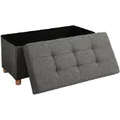 Songmics Bettbank , grau , Maße (cm): B: 76 H: 40