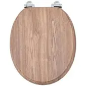 SINOBATH WC Sitz mit Absenk-Automatik Helle Eichenholzmaserung