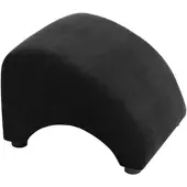 58 aufm Kessel POLSTERHOCKER Kajsa Velourstoff schwarz | Gr.: onesize