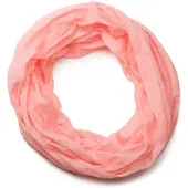 StyleBREAKER Loop "Seidiger unifarbener Loop", Damen, orange (apricot), Obermaterial: 100% Viskose CV., Modisch, Modetücher Loop