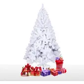 Jiubiaz Weihnachtsbaum innen Weihnachts Weihnachten Christbaumständer mit Ständer 150cm Weiß