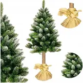 Ruhhy Magischer, beschneiter Weihnachtsbaum auf Stamm-schöne Diamant-Kiefer 180 cm