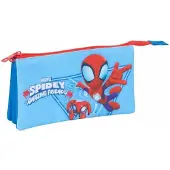 SPIDEY Dreifaches Mehrzweck-Etui Blau 22 x 12 x 3 cm
