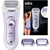 Braun Silk-Epil 5560 Damenrasierer-Wet und Dry, 3 Aufsätze, sanfte Rasur LS5560