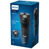 Philips S1134/00 Rasierer 27-Klingen, wasserdicht, aufklappbarer Kopf, USB