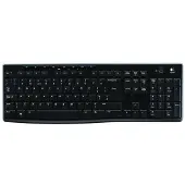 Logitech Wireless Keyboard K270 Tastatur Schwarz Kabellos 4KW4-1Z 920-003738