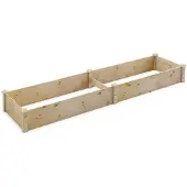 Northix Hochbeet, Tannenholz, 240 x 60 x 25 cm, offener Boden