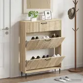 vidaXL Schuhschrank HAARLEM 78 x 24 x 103 cm Holzwerkstoff