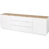 Froschkönig24 Core Sideboard Weiß supermatt / Artisan Eiche