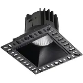 Ideal Lux 319674 GAME TRIMLESS SQUARE LED-Einbauleuchte 100x100mm 11W 1100/820lm 3000K IP40 schwarz