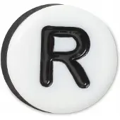 Crocs R Tiny Friendship Letter Charm Pin Buchstabe R