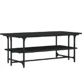 vidaXL Couchtisch Schwarz 100x50x40 cm Holzwerkstoff