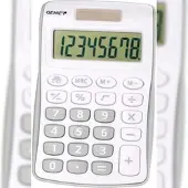 Genie Taschenrechner 120S silber-grau 8-stellig Packung mit 100 Stück