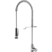 Kwc Einhebelmischer mit hoher Geschirrwaschbrause | Messing | chromeline | seitenbedient