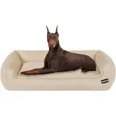 Sonstiges Hundebett abnehmbar und waschbar Beige 120 x 90 x 30 cm