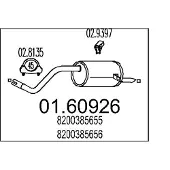 MTS Endschalldämpfer 0160926 für RENAULT