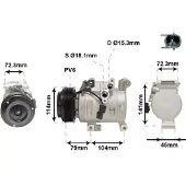 VAN WEZEL Kompressor, Klimaanlage 2701k702 für MAZDA