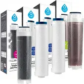 Dafi 4-teiliges Wasserfilter-Set Ersatzfilter Polypropylen Aktivkohle