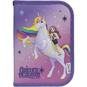 Unicorn Academy - Gefülltes Schüleretui Unicorn Academy - Federmäppchen mit hochwertigen Stiften & Zubehör - Ideal für Schule, Freizeit und unterwegs - ab 6 Ja