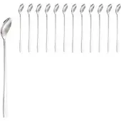 WAS Longdrinklöffel Hamburg, 22 cm, Edelstahl 18/10, silber poliert, 12 Stück