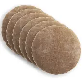 vidaXL Kissenbezug 6 stk. HEERLEN Braun Ø 40 cm Chenille-Stoff