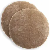 vidaXL Kissenbezug 2 stk. HEERLEN Braun Ø 40 cm Chenille-Stoff