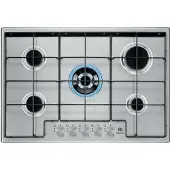 Electrolux EGS7534X, Edelstahl, Integriert, 75 cm, Gaskochfeld, Edelstahl, 5 Zone(n)