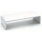 Relaxdays Monitorständer Acryl Weiß