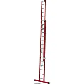 Krause STABILO Kunststoff-SchiebeLeiter aus glasfaserverstärkten Kunstoff-Holmen, 2x8 Sprossen, 815699