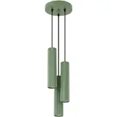 Sollux Pendelleuchte KARBON 3P salbeigrün 3xGU10 10W Aluminium 108x19.5x19.5cm Lighting