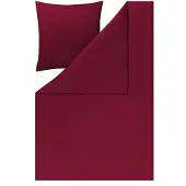Estella Valetta Mako-Satin Bettwäsche unifarben, pflegeleicht mit Reißverschluss