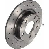 Brembo Bremsscheibe 0894603x Gelocht 264mm 10mm für OPEL VAUXHALL