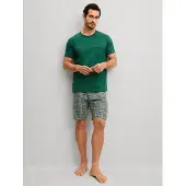 Calida Shorty "Relax Imprint 2" 2 kurzarm, Rundhals, Brusttasche