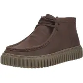Clarks Torhill Hi Lederschuhe, Braun 42 EU