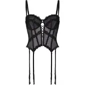 Hunkemoller Bustier Kat Schwarz