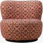 Sissy-Boy Multicolour Anne Draaifauteuil Met Tile Print