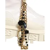 Dolce&Gabbana Dolce & Gabbana Stiefeletten aus Leder in Weiss