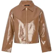 Ydence Damen Jacken Jacket Faye - Bruin - Größe L