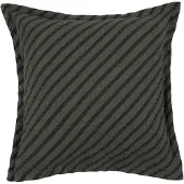 Nobodinoz - Landscape Kissen, 45 x 45 cm, gestreift vetiver