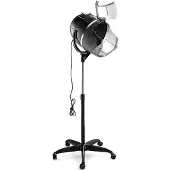 Goplus Professionel Trockenhaube, Haartrockner Höhenverstellbar, Haartrockenhaube mit Standfuß, mit Timing-Funktion und Temperaturregelung