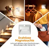 Sross LED Nachtlicht mit Bewegungssensor magnetisch & kabellos für Schrank & Treppe