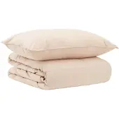 vidaXL Bettwäsche-Set 2 stk. 137 x 200 cm Für alle Jahreszeiten Beige