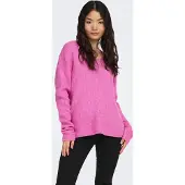 ONLY Strickpullover "ONLCAMILLA V-NECK L/S PULLOVER KNT NOOS" Materialmix, regular fit