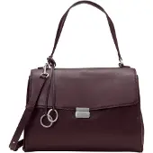 Marc O'Polo Umhängetasche Schultertasche Goldy Hand Bag Black Cherry dunkelbraun