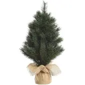 Everlands Mini-Weihnachtsbaum Malmö Mini-Baum h90 cm grün/weiß (tweekleurig)