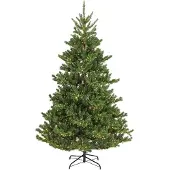 Kaemingk Alba Tanne künstlicher Weihnachtsbaum vorbeleuchtet Ø. 127-H210 cm grün/warmweiß (groen)