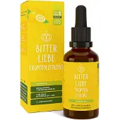 BitterLiebe - Tropfen Zitrone Alkoholfrei Bitterstoffe mit Zink vegan 100 ml