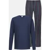 Mey Anzug lang Serie Luminous Stripes Yacht Blue | Größe S
