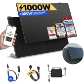 Solakon onBasic: 1000 Watt Balkonkraftwerk - Wand/Fassade / ohne Speicher / 5m