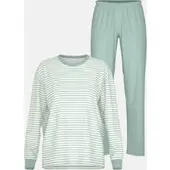 Mey Anzug lang Serie Willow Stripes Seasalt Green | Größe 44